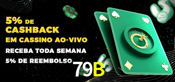 Promoções do cassino ao Vivo 79B